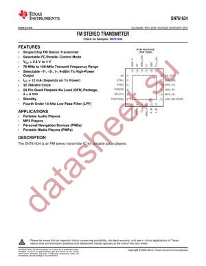 SN761680DCHR datasheet  