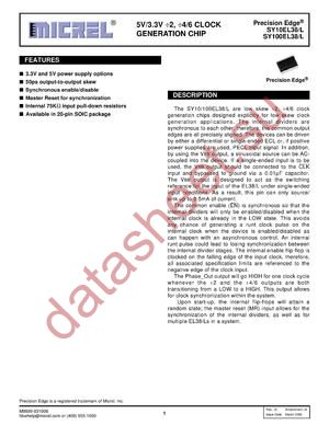 SY100EL38LZG-TR datasheet  