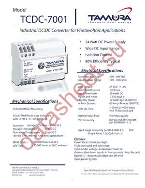 TCDC-7001 datasheet  