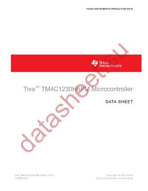 TM4C1230H6PMIR datasheet  
