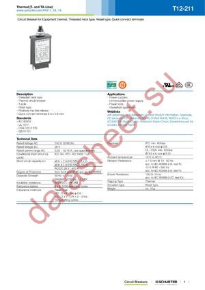 TA45-ABTWF190U4 datasheet  