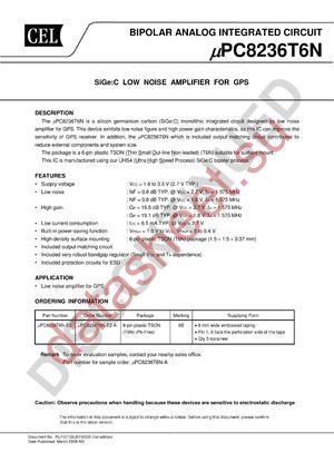 UPC8236T6N-EVIP-A datasheet  